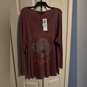 Def Leppard Thermal Long Sleeve Tee